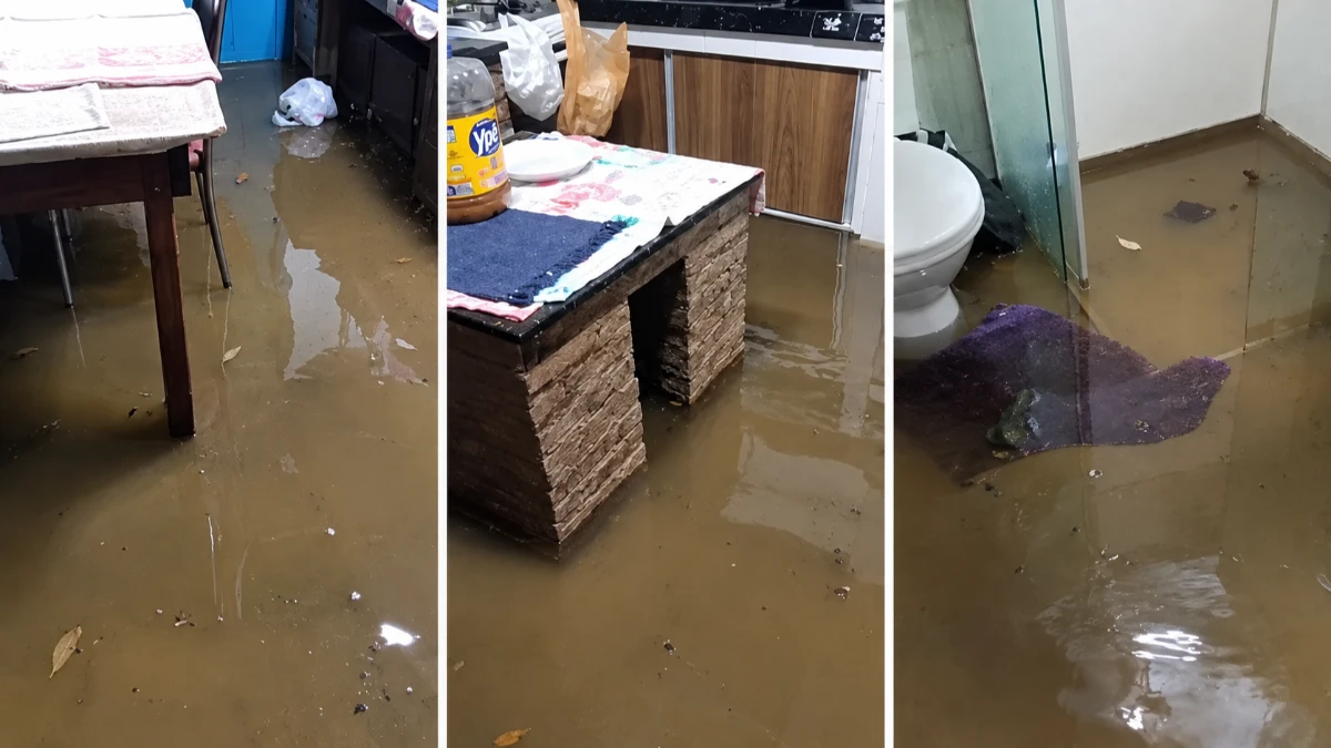Temporal alaga casas e deixa moradores com prejuízos no Jardim Imperial