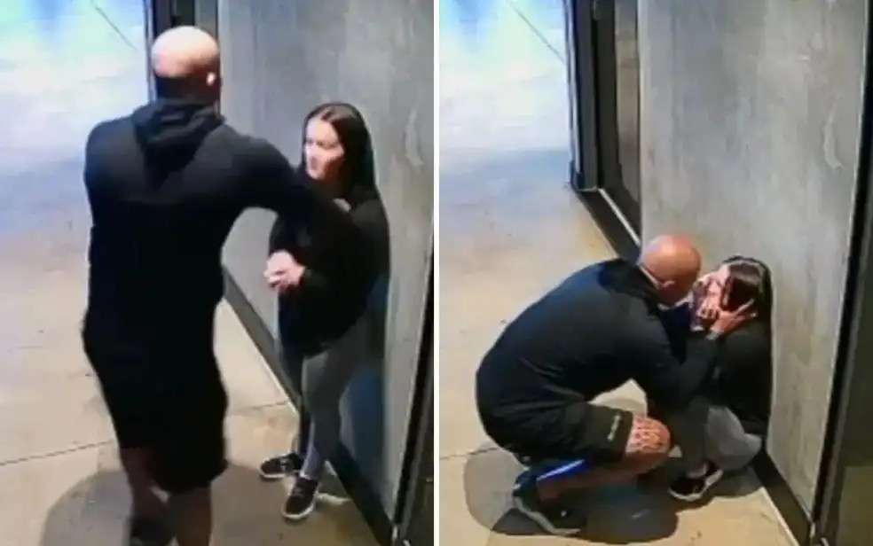 Personal trainer dá soco em ex-namorada e é preso após filmagem