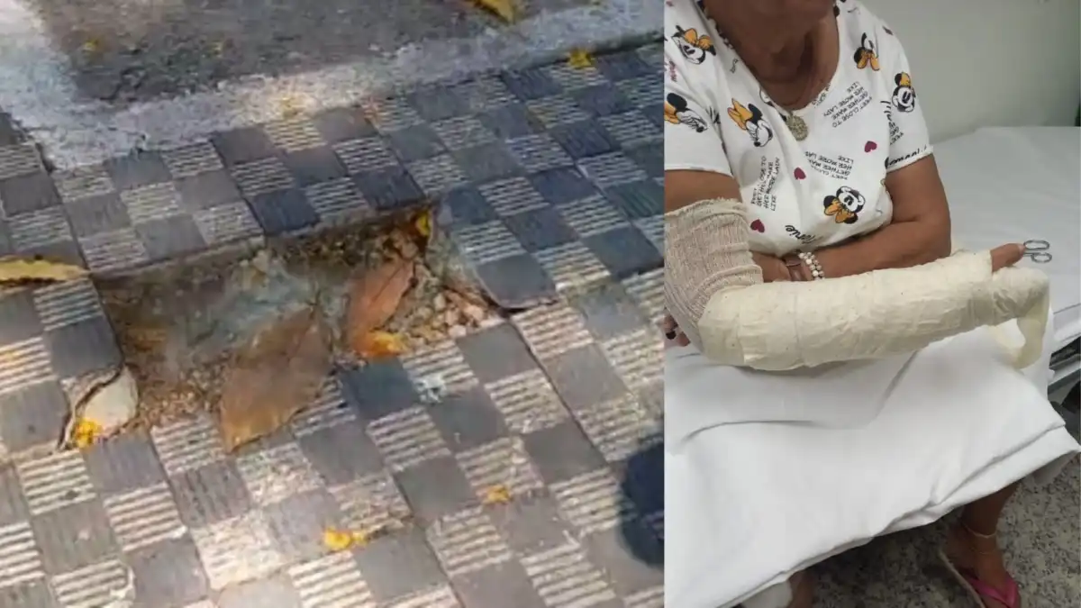 Após queda de idosa, Prefeitura de São José arrumará calçada de praça