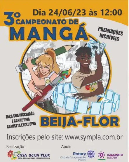 3º Concurso de Mangá em Caraguatatuba no Serramar Shopping
