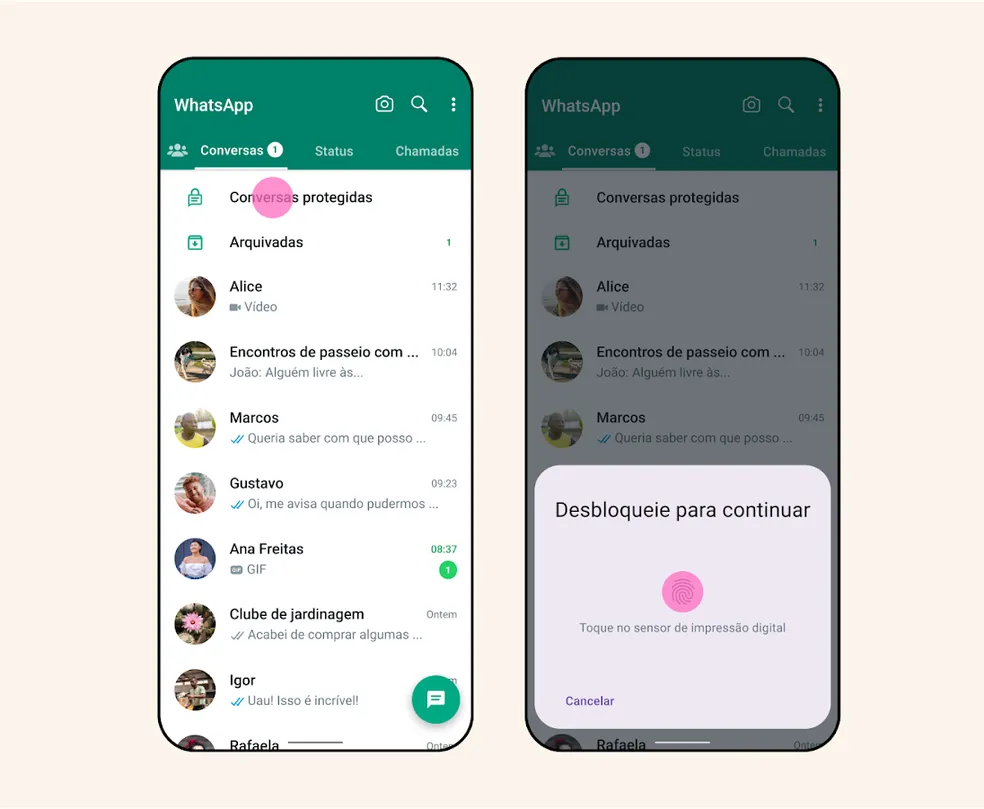 Novo recurso no WhatsApp permite proteger conversas com senha