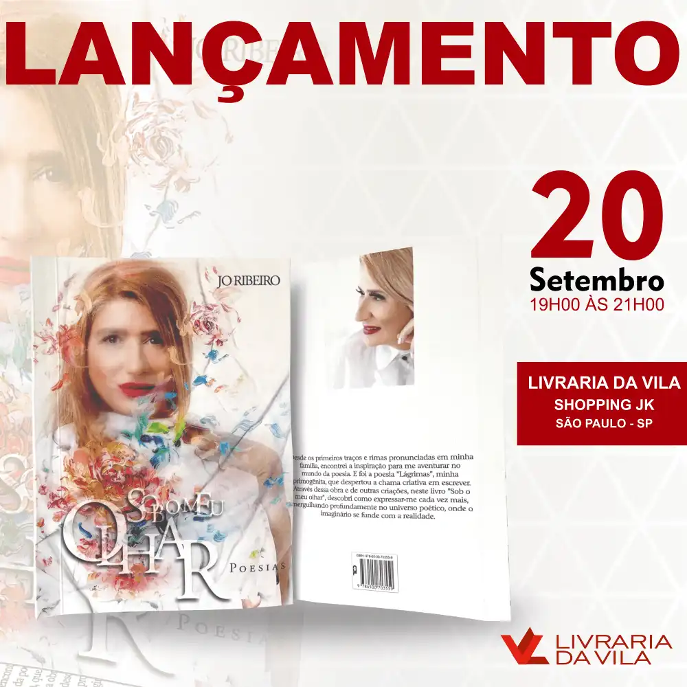 Lançamento do Livro "Poesias Sob o Meu Olhar" da Jornalista Jo Ribeiro