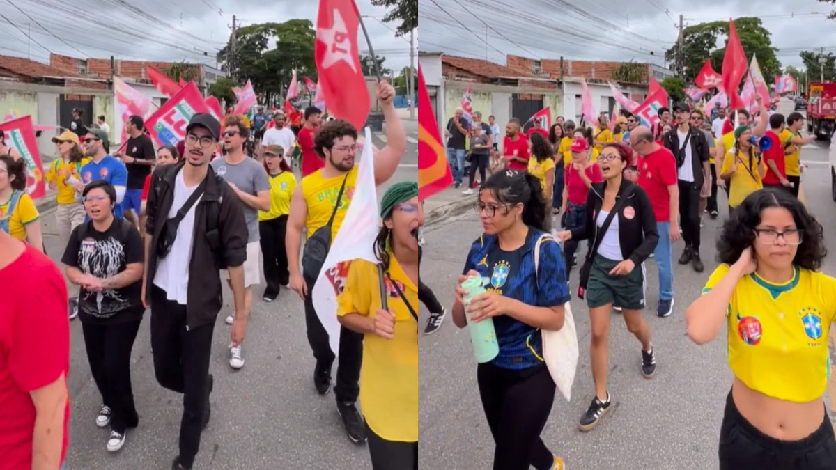 Manifestação em apoio a Lula reúne apoiadores no Campo dos Alemães