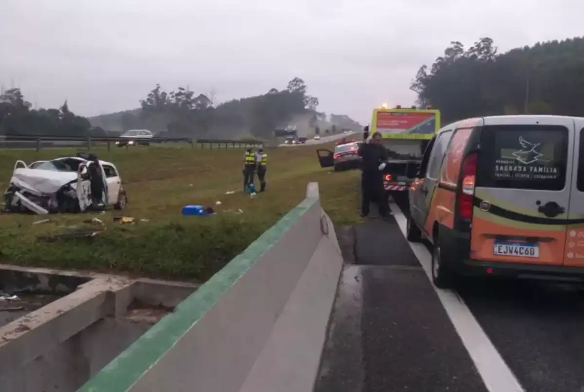 Acidente fatal na Carvalho Pinto após cochilo de motorista deixa mulher morta e cinco feridos