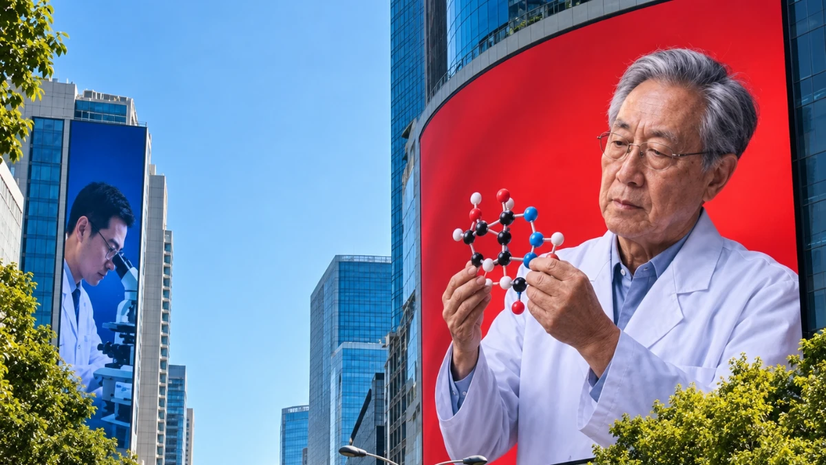 Em vez de anúncios, cidades chinesas exibem retratos gigantes de cientistas