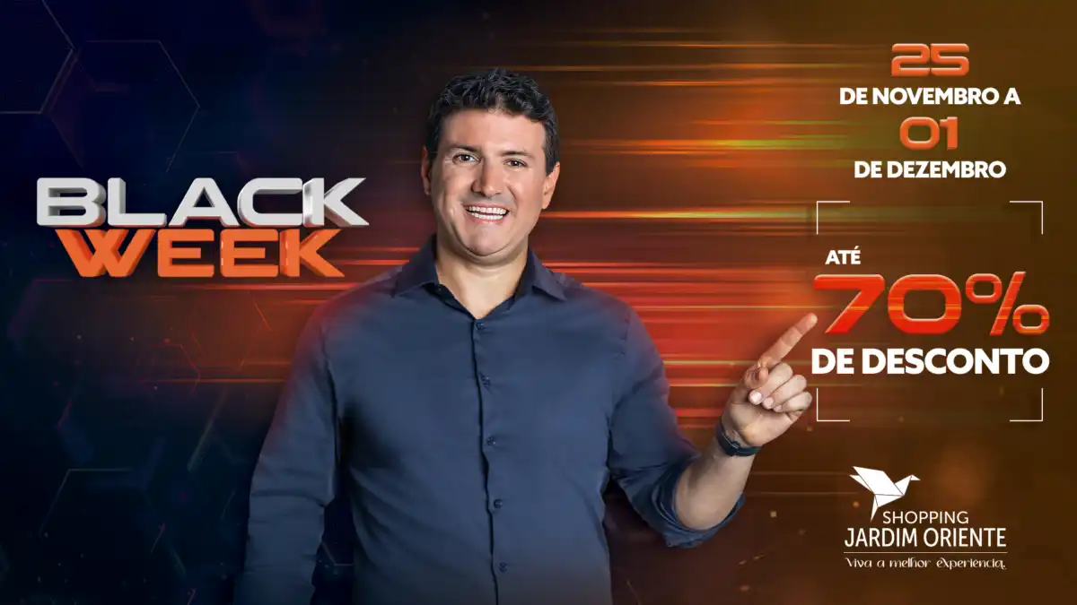 Black Friday do Shopping Jardim Oriente com Descontos de até 70%