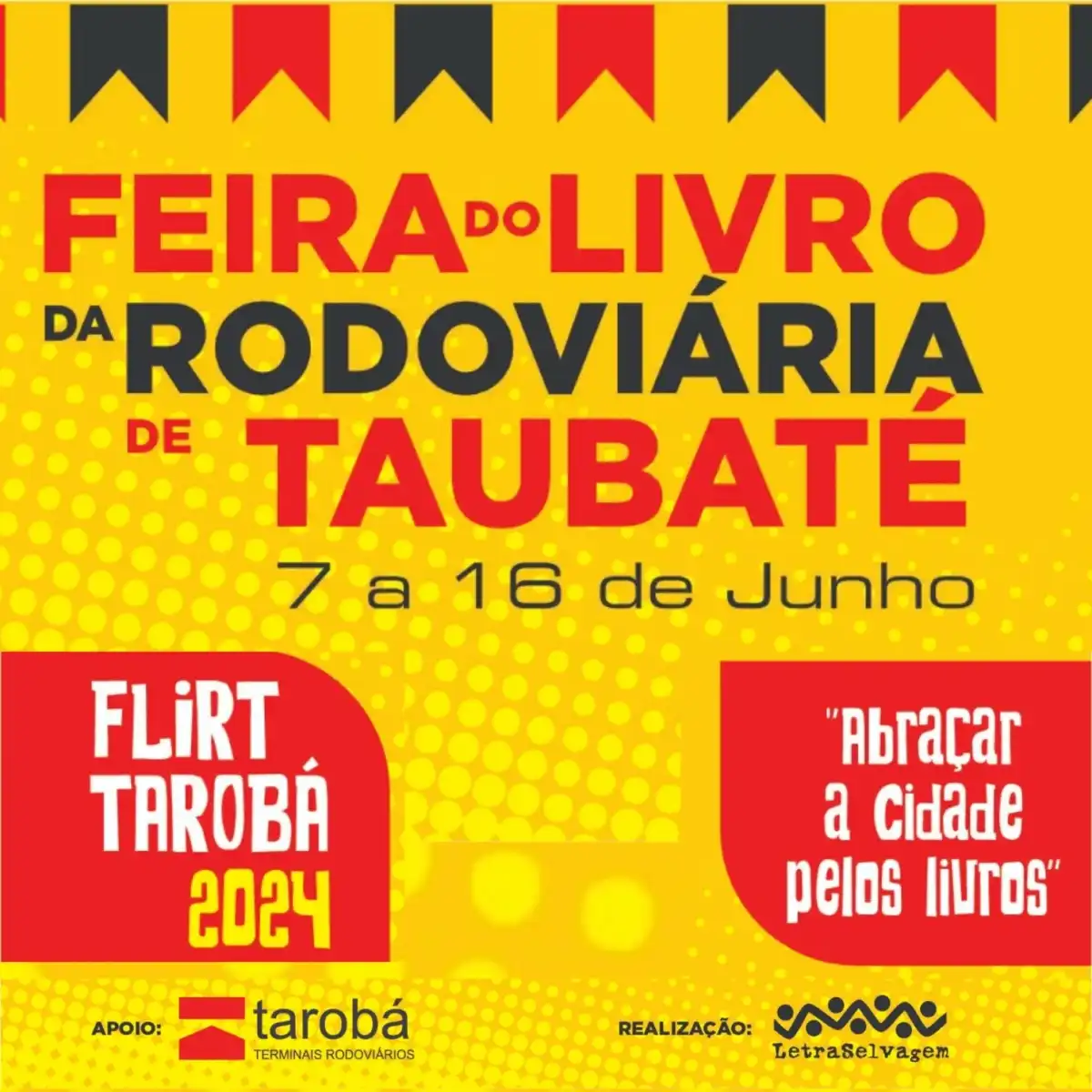 1ª FLIRT - Feira do Livro da Rodoviária de Taubaté acontece no mês de junho em Taubaté
