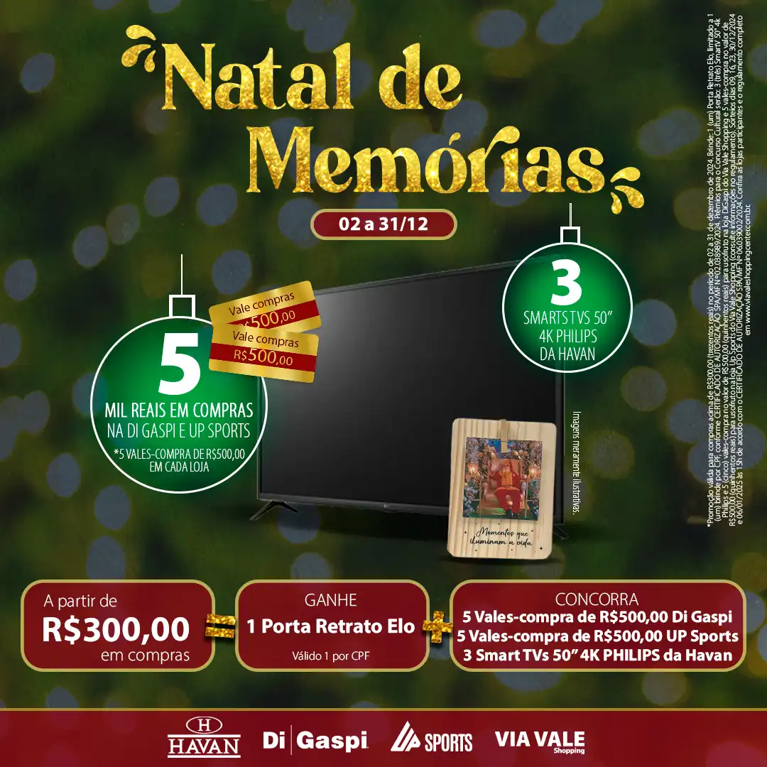 Via Vale Shopping apresenta sua nova campanha: Natal de Memórias