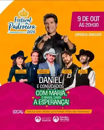 Festival da Padroeira 2025 une fé e música no Santuário Nacional de Aparecida