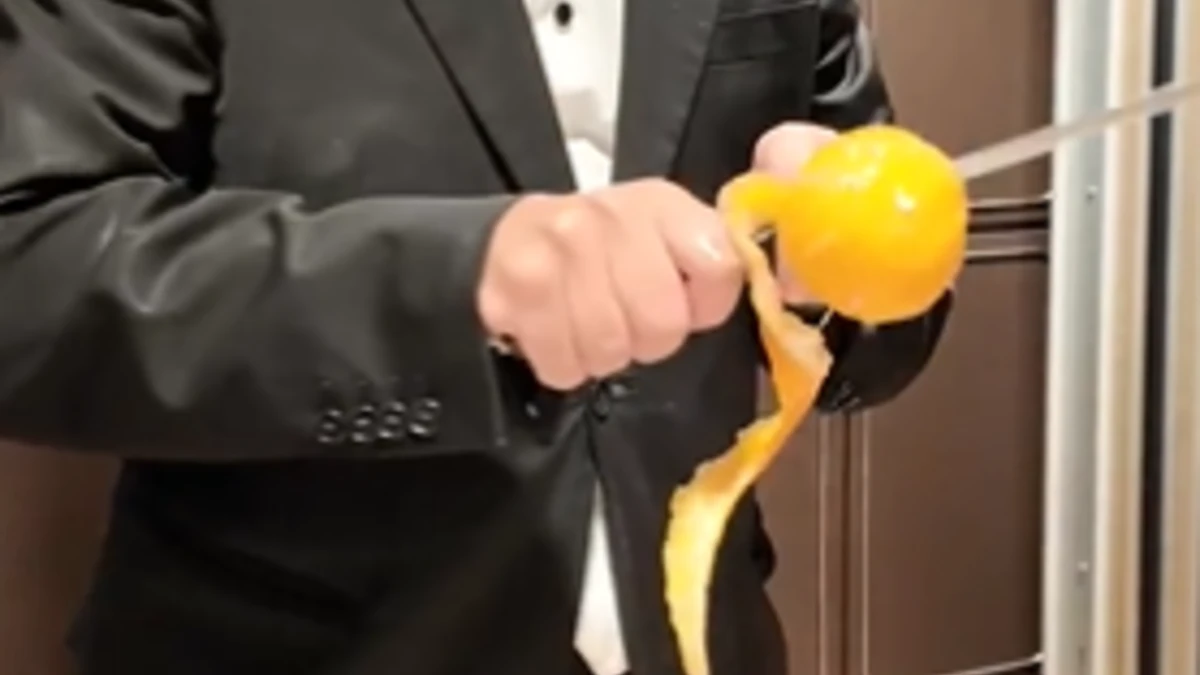 Laranja descascada vira prato de luxo em restaurante com estrela Michelin e gera críticas