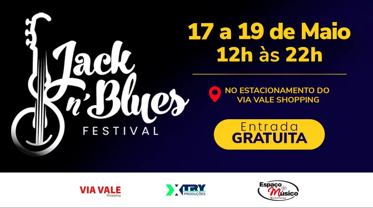Jack’n Blues Festival: A Fusão Perfeita de Gastronomia e Música no Via Vale Shopping 