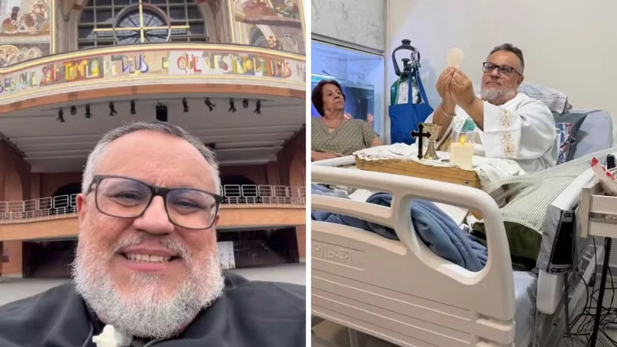 Após internações, Padre Márlon Múcio visita Santuário de Aparecida