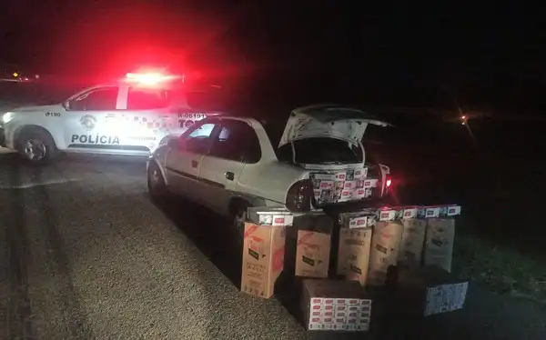 Casal é preso com 7 mil maços de cigarro em Jacareí