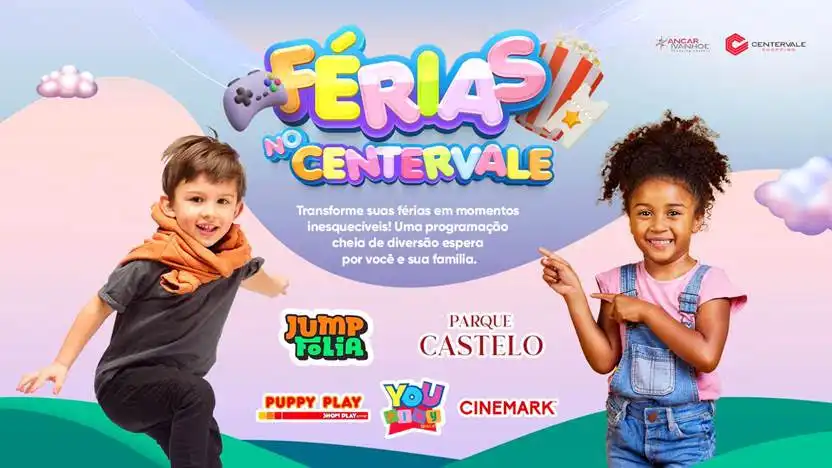 CenterVale Shopping oferece oficinas gratuitas para crianças durante as férias