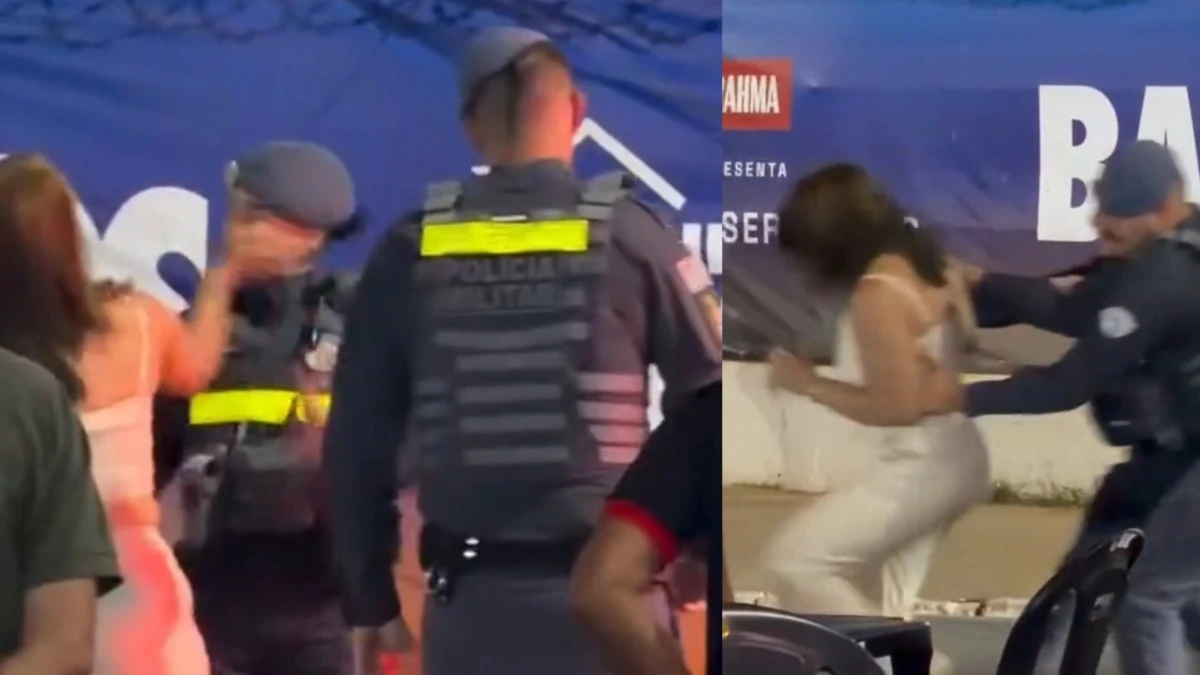 PM leva tapa na cara durante briga na Festa de Barretos