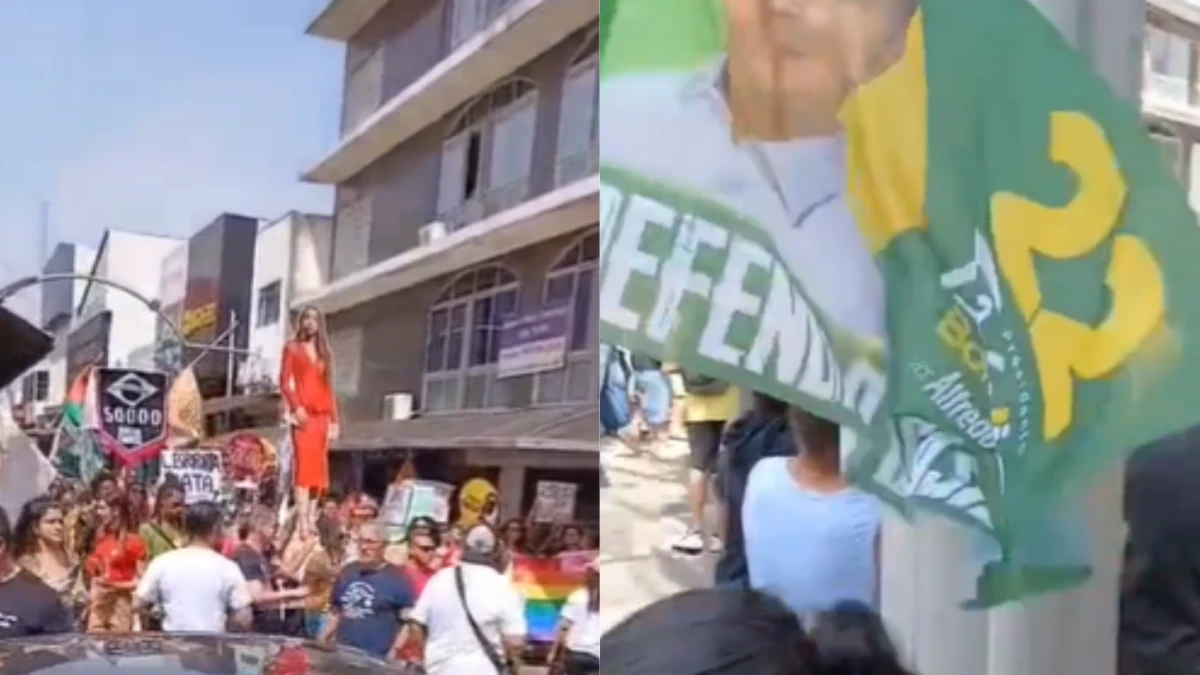 Esquerda e direita têm discussão acalorada no centro de São José