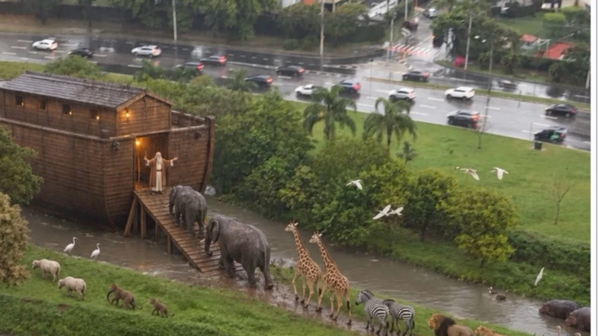 “Arca de Noé no Vidoca”: meme viraliza após dias de chuva em SJC