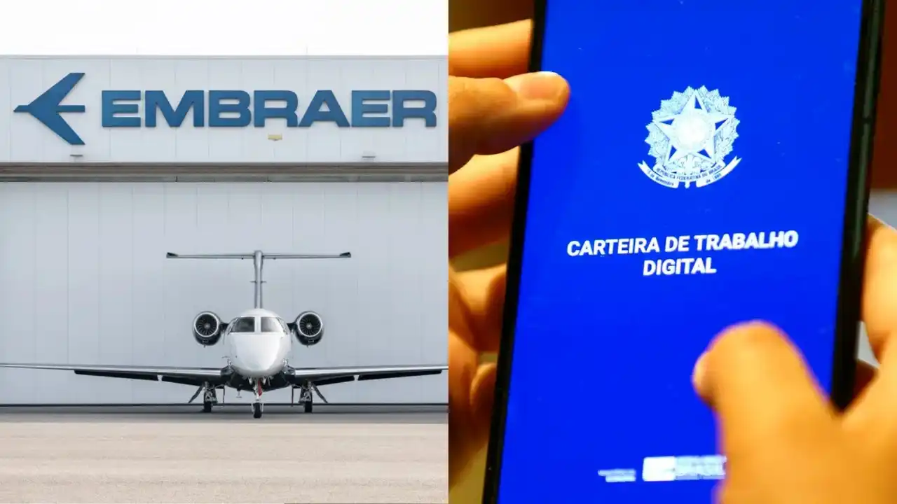 Embraer anuncia 64 vagas de emprego em São José dos Campos
