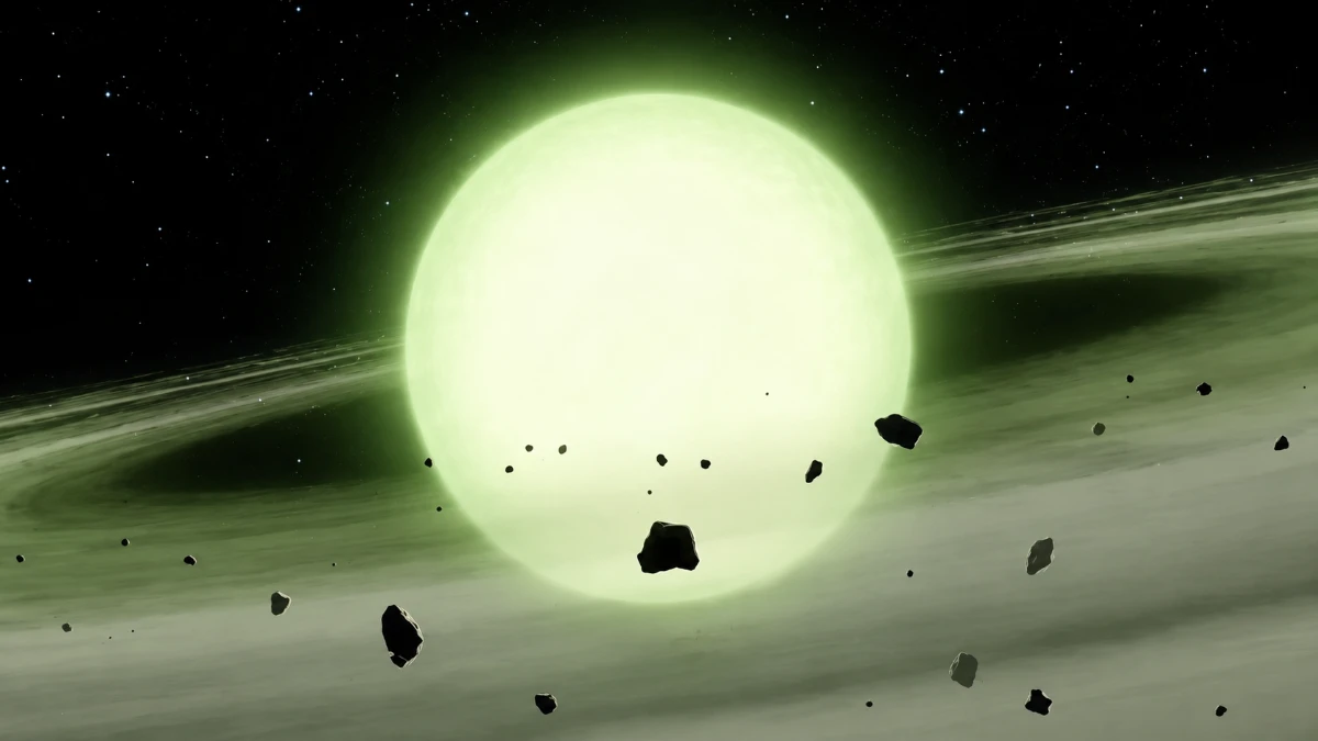 Astrônomos identificam primeira estrela verde e descobrem como ela adquiriu a cor