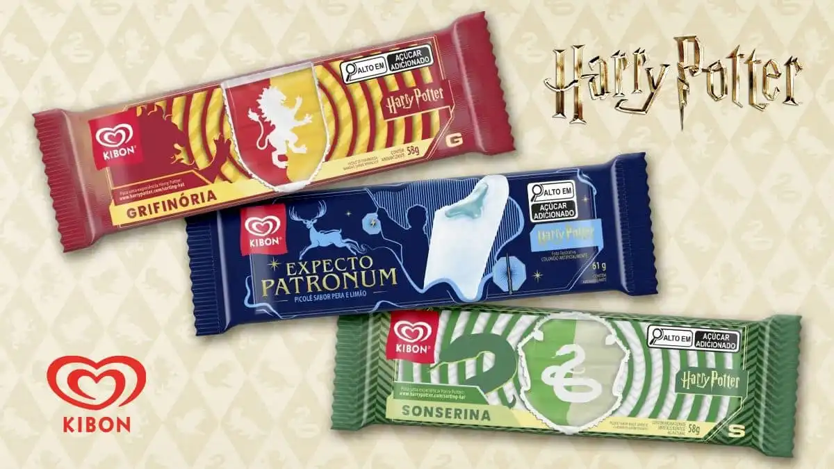 Kibon lança linha de picolés inspirada no universo de Harry Potter