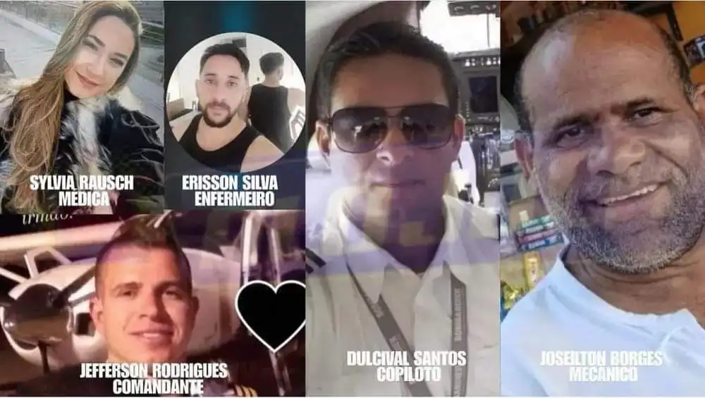 Saiba quem são as vítimas do avião que caiu em Paraibuna