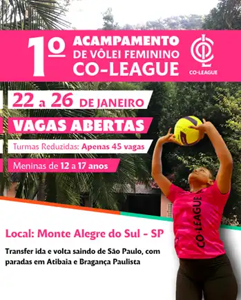 Férias Escolares: Escola de vôlei realiza primeira edição do acampamento exclusivo para meninas