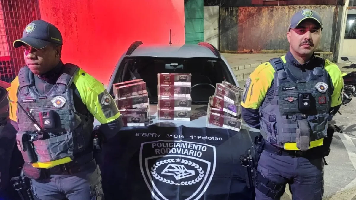 Motorista é flagrado com 340 maços de cigarros durante fiscalização na Oswaldo Cruz