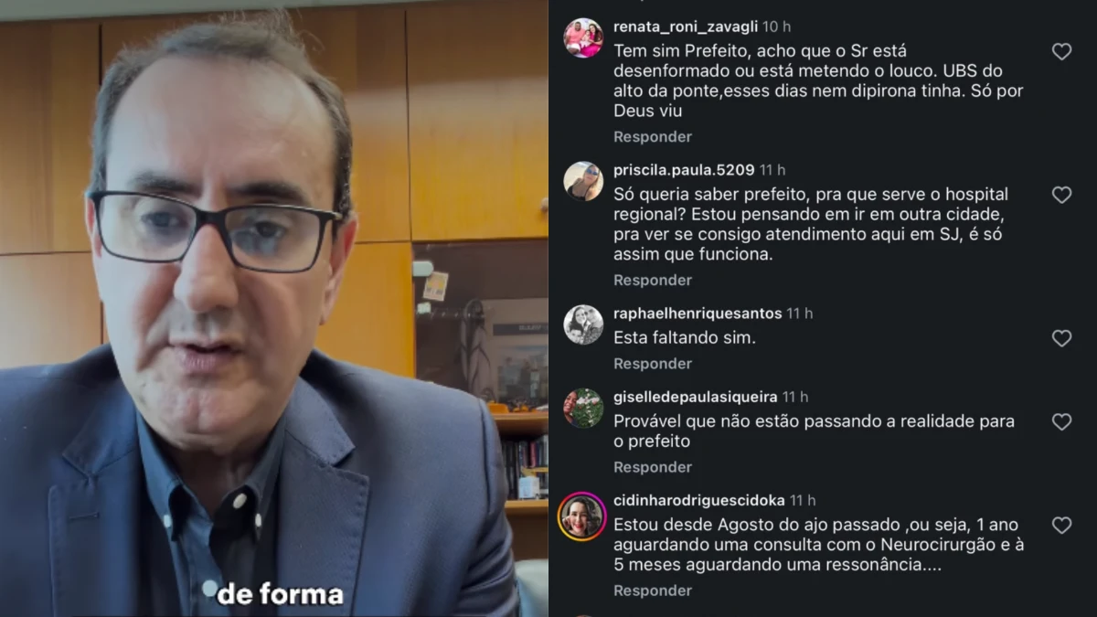 Prefeito de SJC diz que não faltam remédios em UBS’s e população discorda