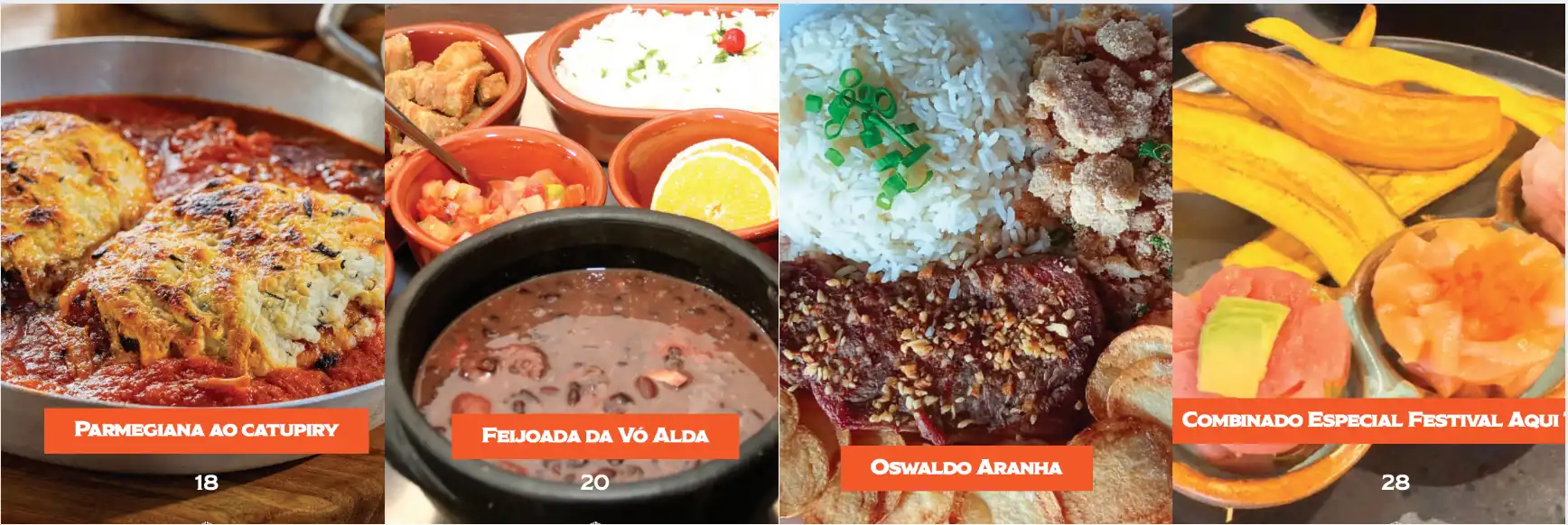 Conheça os pratos de comida brasileira e japonesa do Festival Gastronômico Aqui Tem