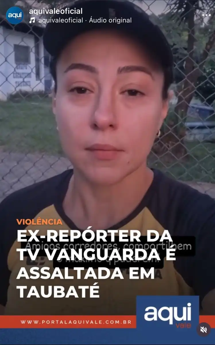 Ex-repórter da TV Vanguarda é assaltada em Taubaté