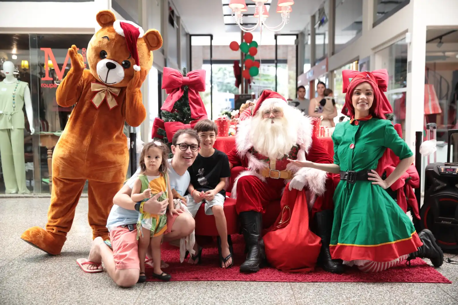 O Papai Noel chegou ao Shopping Esplanada