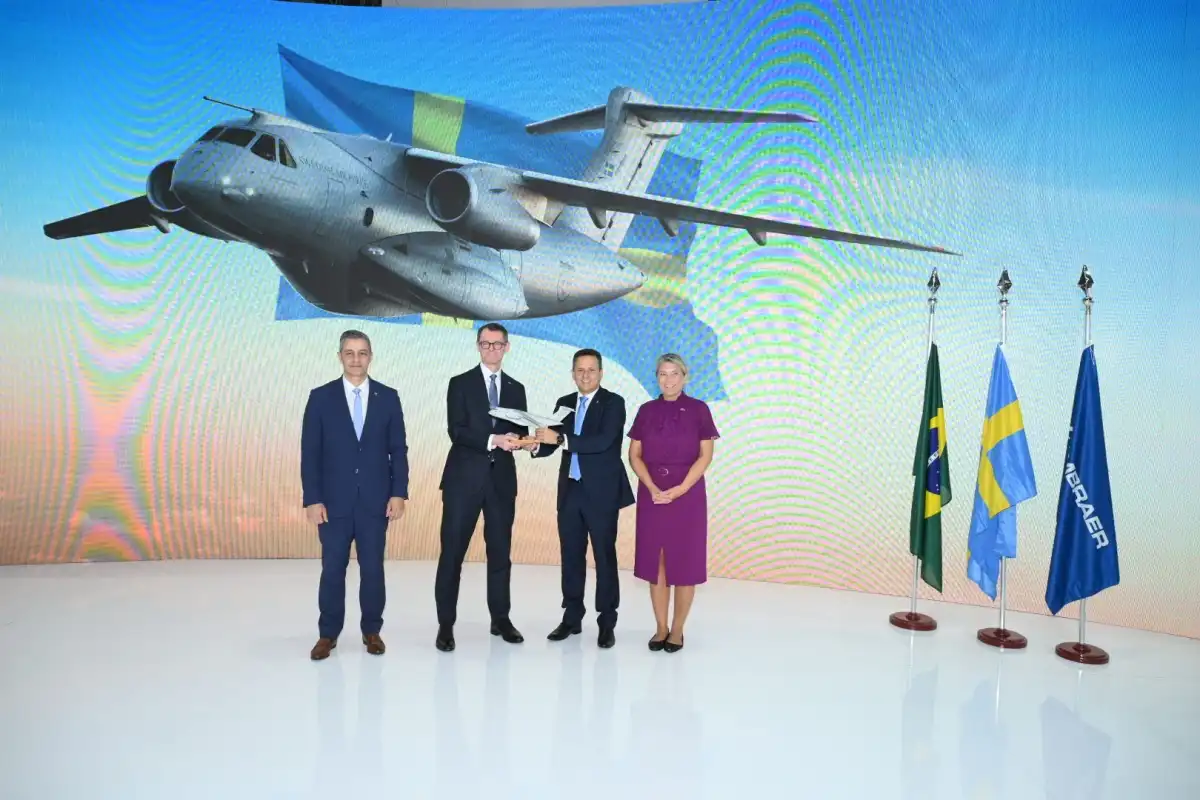 Suécia confirma aquisição de quatro C-390 Millennium da Embraer