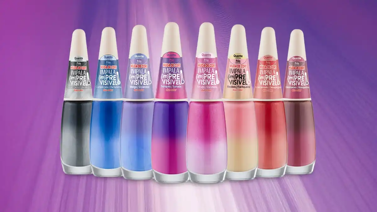 Impala lança coleção de esmaltes que mudam de cor com a temperatura