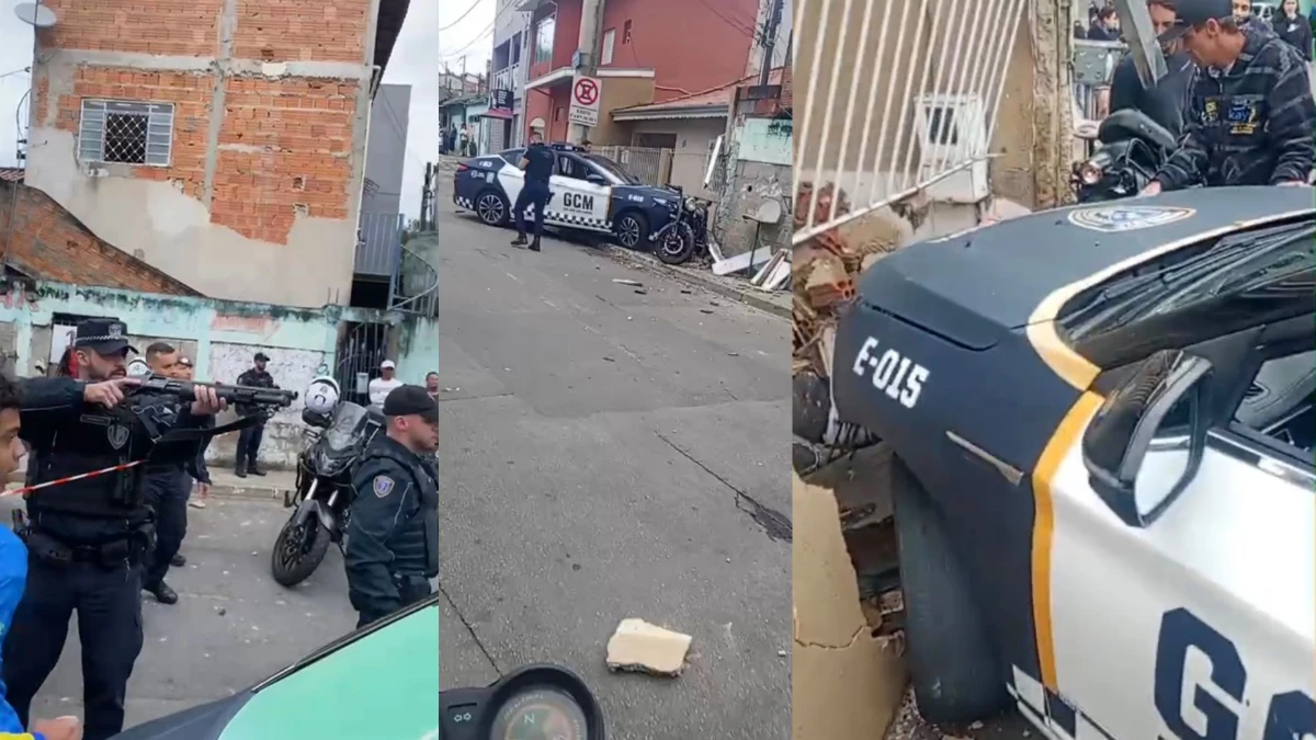 Perseguição por moto roubada termina com homem morto após colisão com viatura da GCM