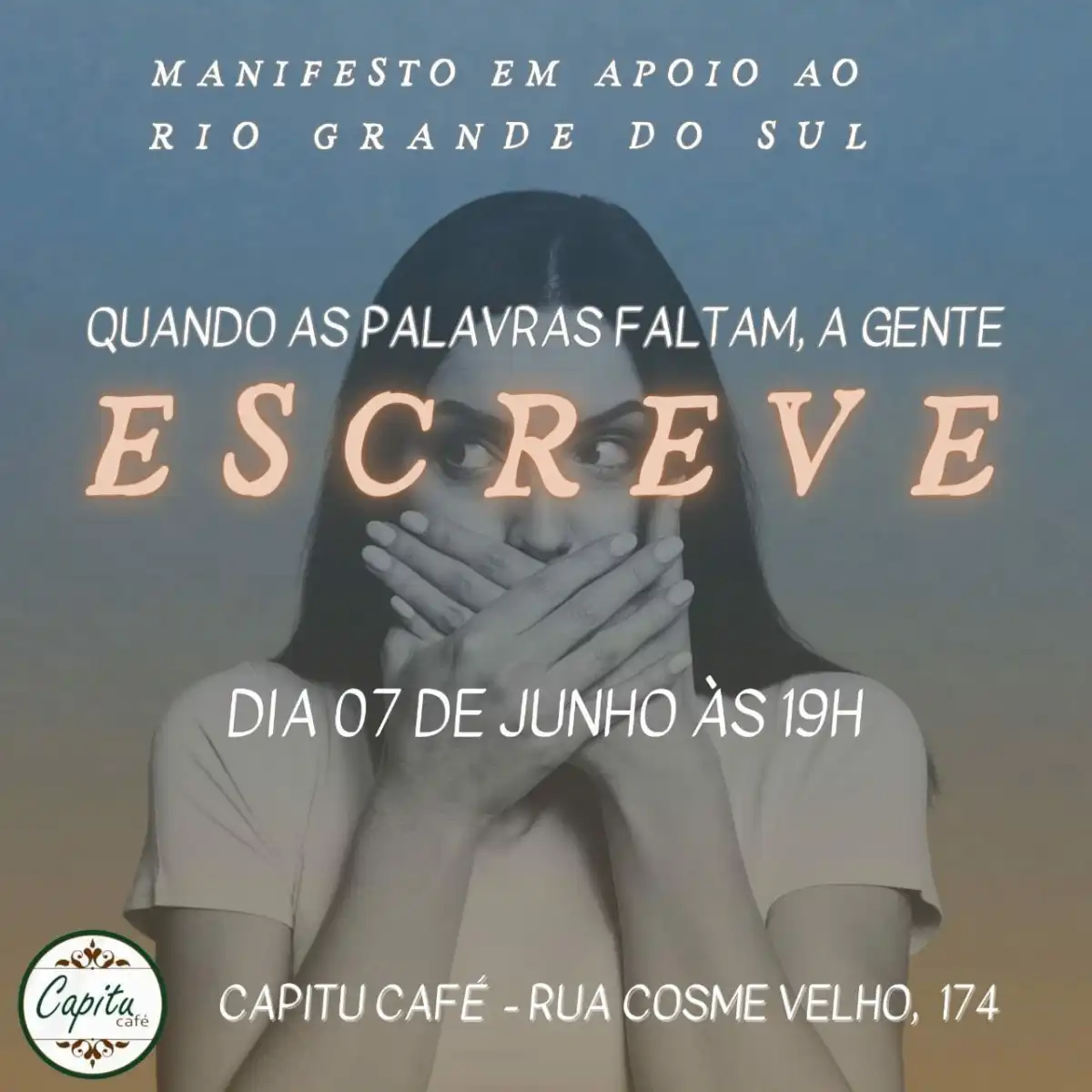 Sarau no RJ promove livro "Quando as palavras faltam, a gente escreve"