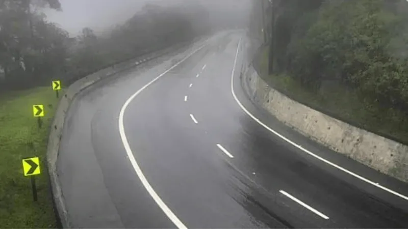 Serra Antiga da Tamoios é interditada por alto volume de chuva