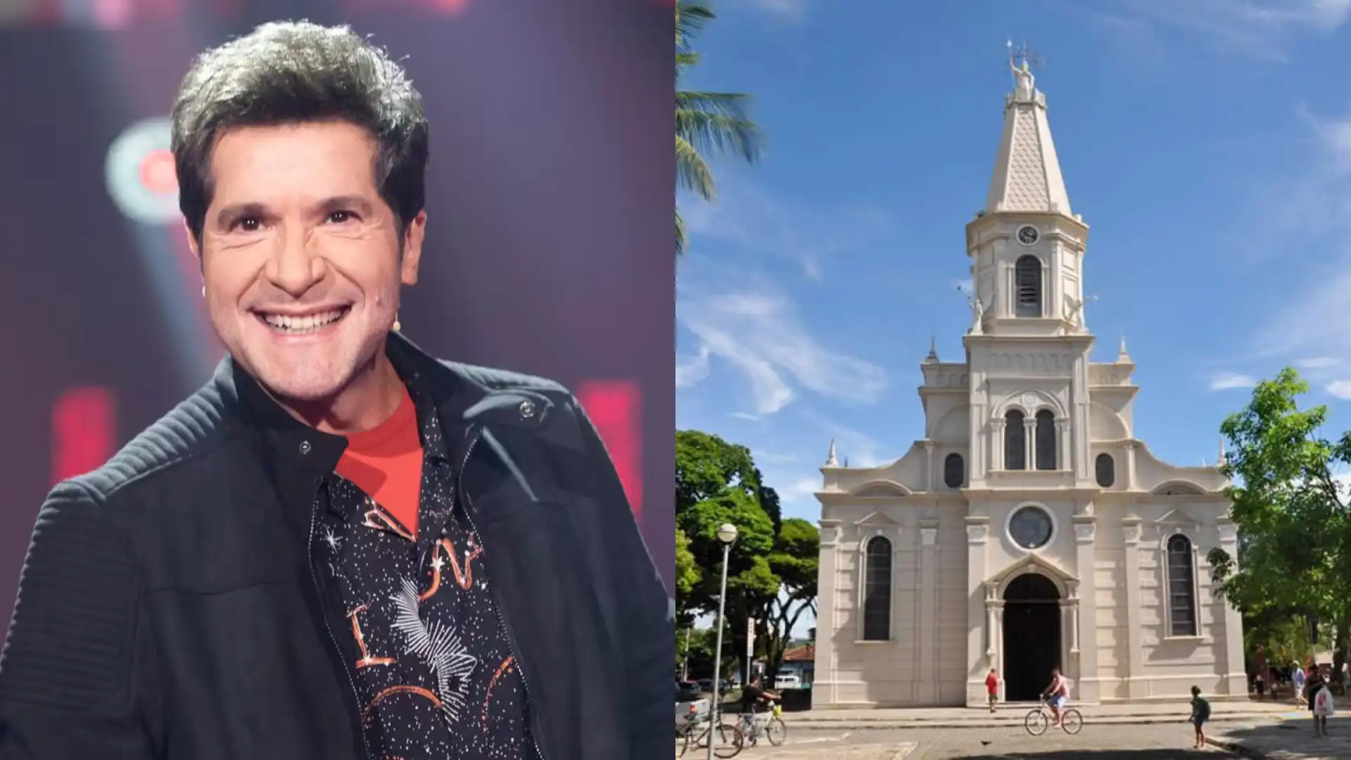 Daniel doa chapéu para rifa em prol de restauro da Matriz de Caçapava