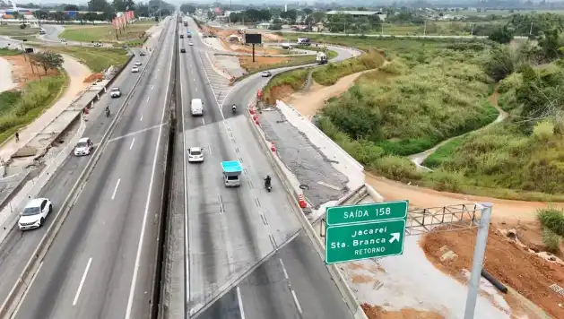 Acesso à Dutra em Jacareí é bloqueado para obras a partir desta segunda (16)  