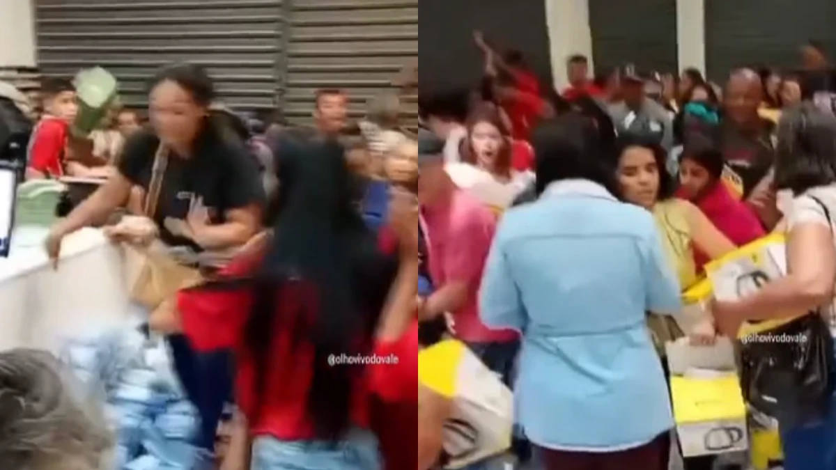 Compradores relatam invasão e desorganização durante inauguração de loja
