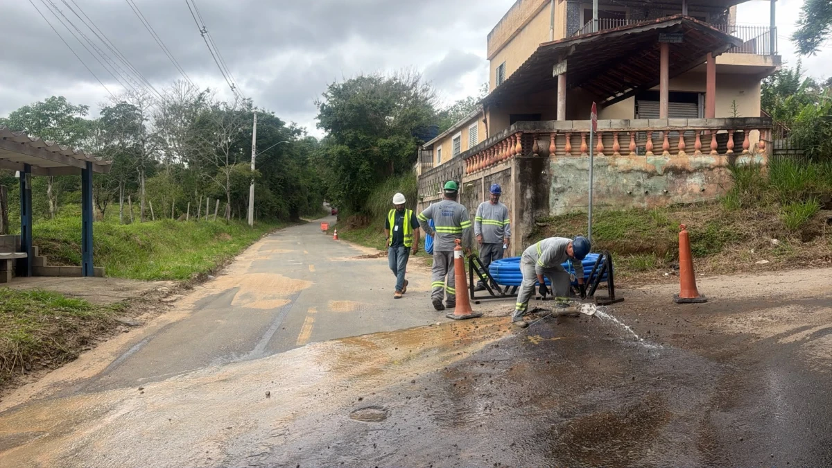 Obras de saneamento beneficiam 1.600 moradores do bairro Capuava