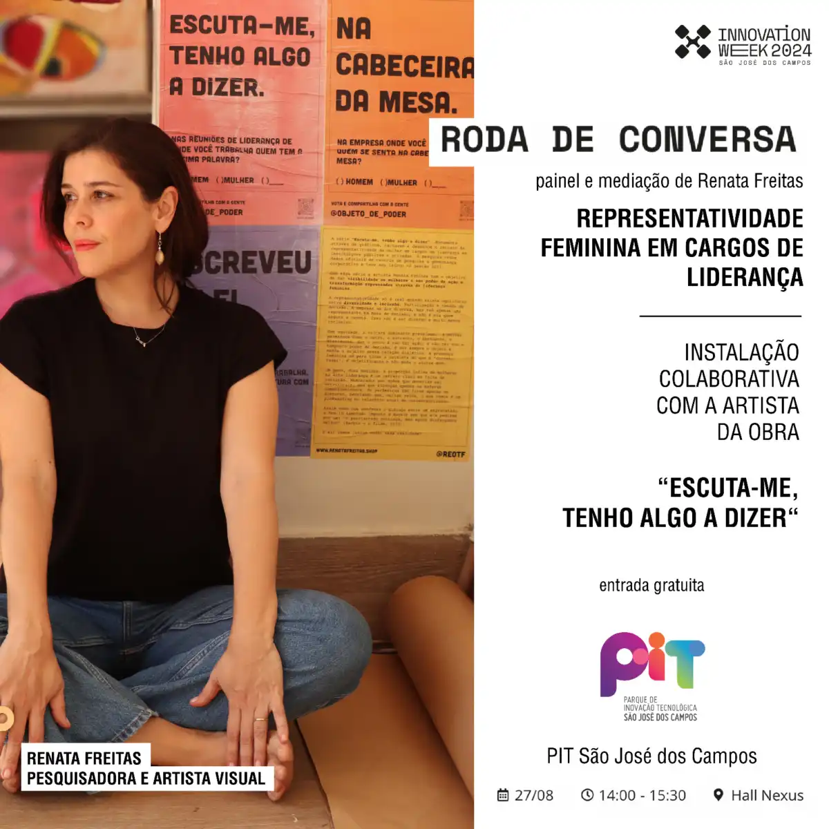 11ª Innovation Week: Pesquisadora joseense media painel sobre disparidade entre cargos de liderança de homens e mulheres