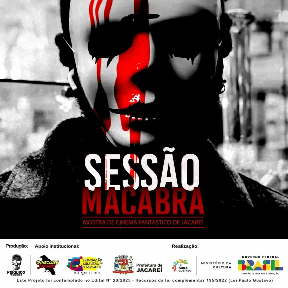 “Sessão Macabra” contará com a exibição de longas e curtas e intervenções artísticas com as temáticas de thriller, horror e magia