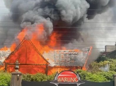 Vídeo mostra incêndio em balada famosa na Praia Brava, em Itajaí (SC)