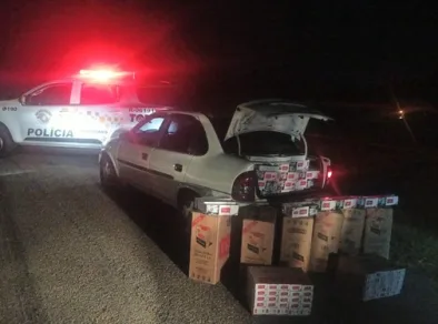 Casal é preso com 7 mil maços de cigarro em Jacareí
