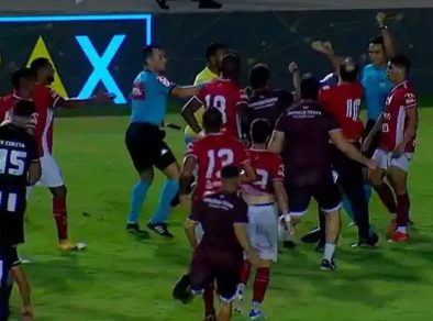 Jogo entre Sergipe e Botafogo pela copa do Brasil acaba em agressão