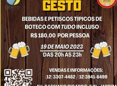 Boteco do Gesto dia 19 de maio