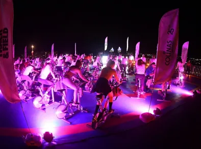 Colinas On The Top promove aulas de spinning, dança e yoga no heliponto da Colinas Green Tower 