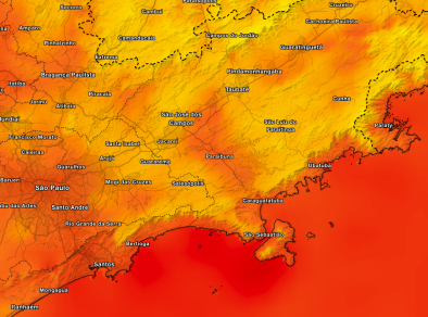 Temperaturas podem ultrapassar os 35ºC no Vale do Paraíba