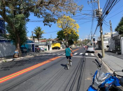 Prefeitura diz que suposta ciclovia no meio da Av. Anchieta é projeto em andamento