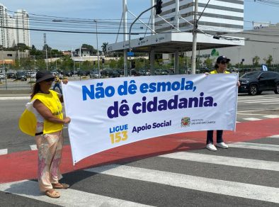 Prefeitura de São José lança nesta terça (26) campanha para desestimular o ato de dar esmolas